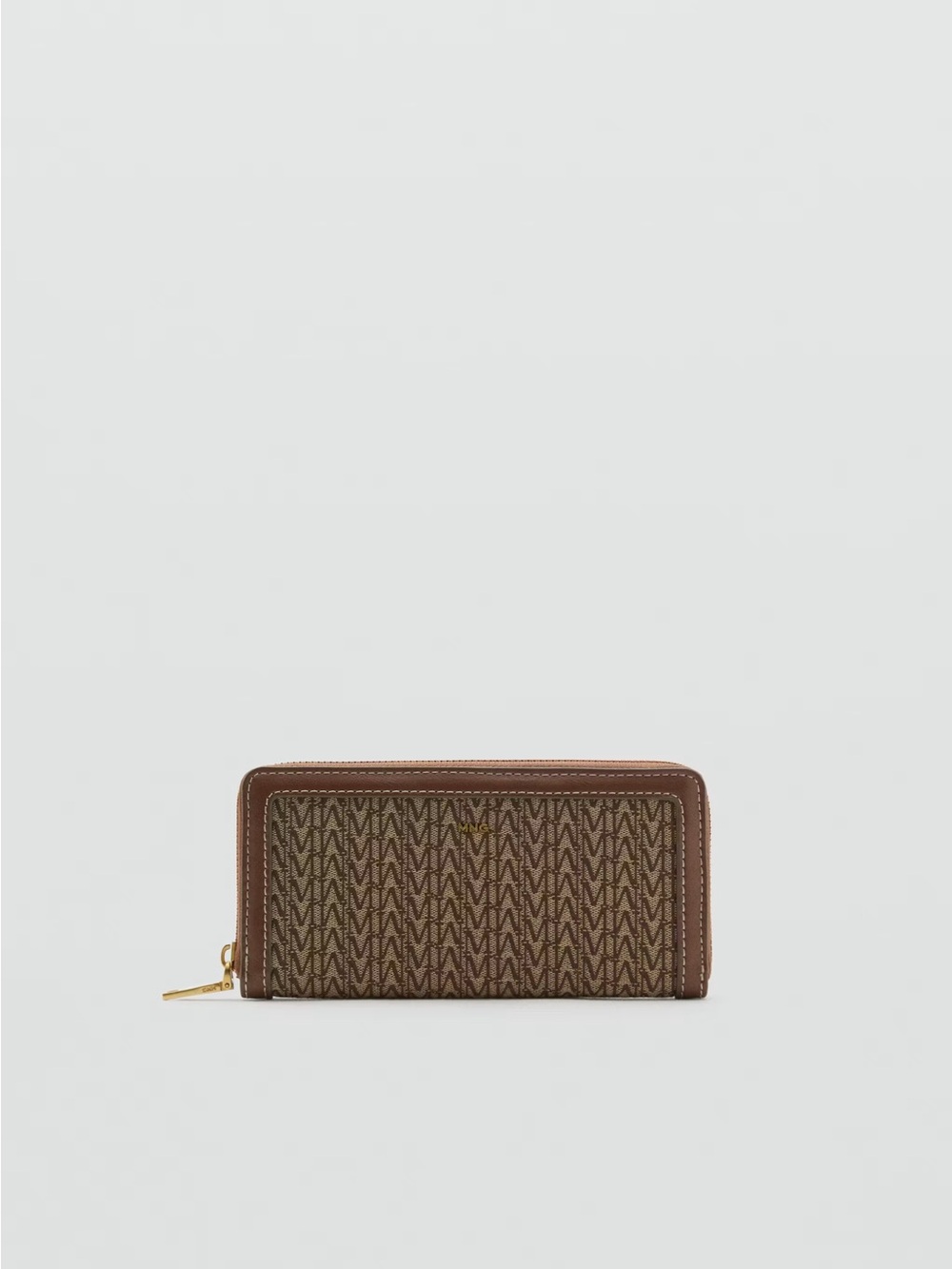 MNG LARGE JACQUARD WALLET WITH LOGO